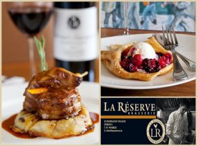 *LIMITED OFFER* €27.50 for 2 Course Meal for 2 People at La Réserve Brasserie in Ranelagh (Part Of Menupages French Cuisine Day)